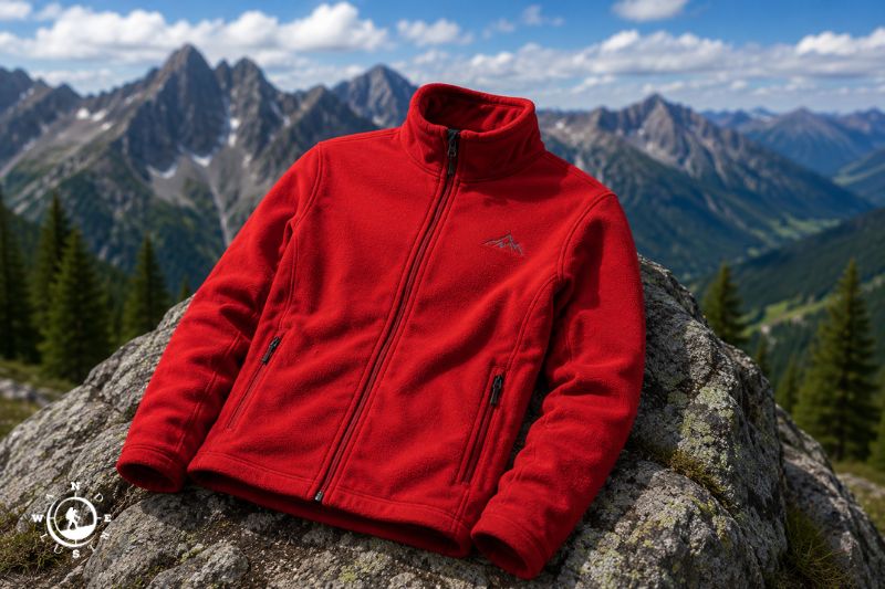 Fleece πεζοπορίας για επιπλέον θερμομόνωση σε μονοήμερη πεζοπορία
