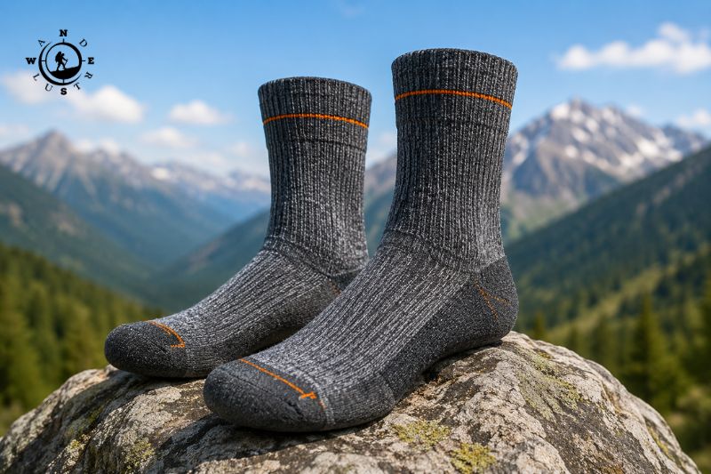 Μάλλινες πεζοπορικές κάλτσες merino για άνεση και αποφυγή φουσκαλών