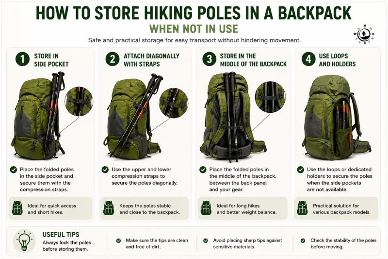 hiking poles backpack storage guide en 01